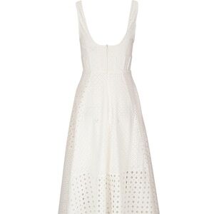 Matchmaker Anglaise White Midi Dress